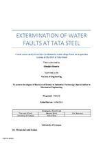 Extermination of water faults at Tata Steel : a root cause analysis on how to eliminate water drops from an inspection system at the DSP at Tata Steel